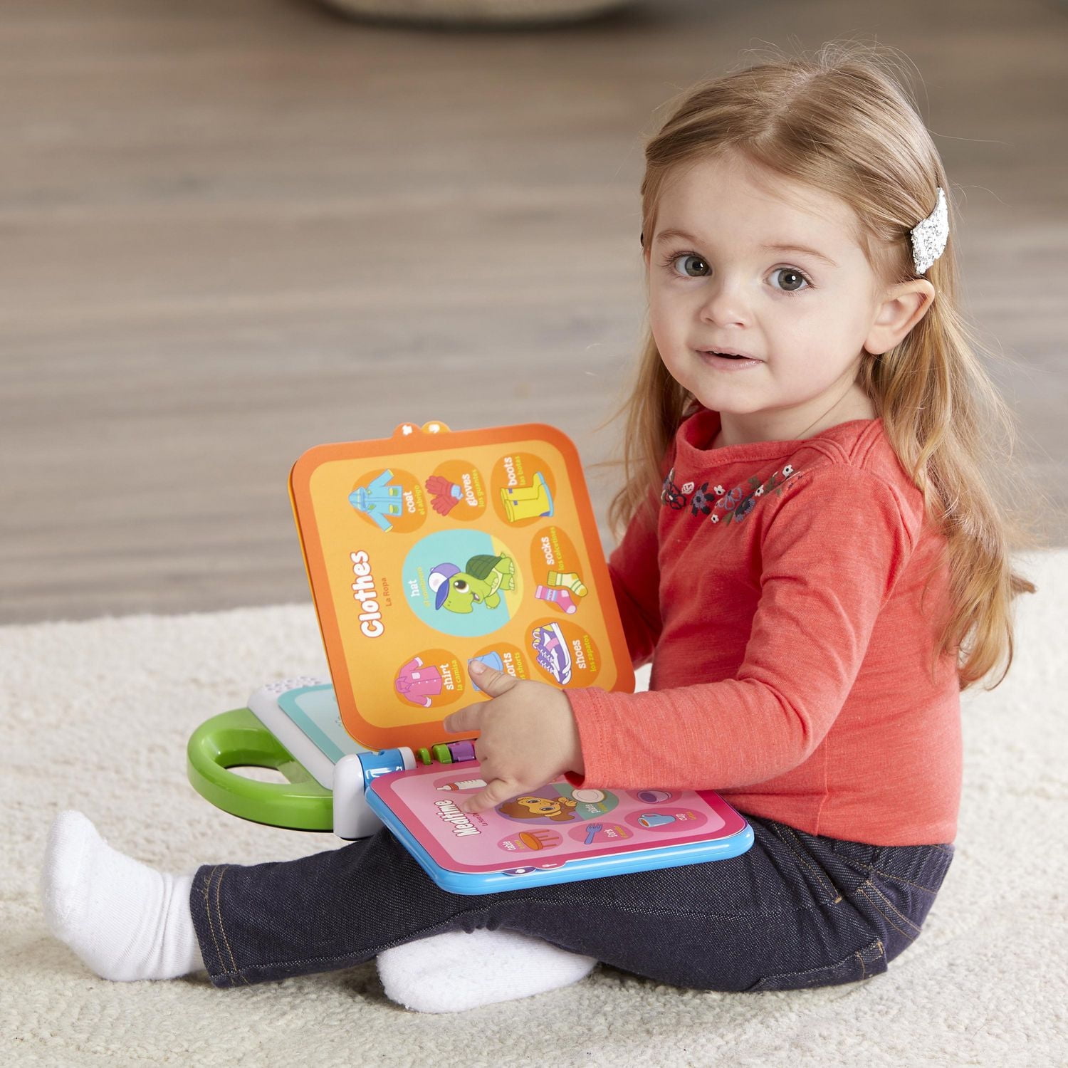 LeapFrog Learning Friends 100 Words Book - Interactive Learning Book for Toddlers, Bilingual English & French