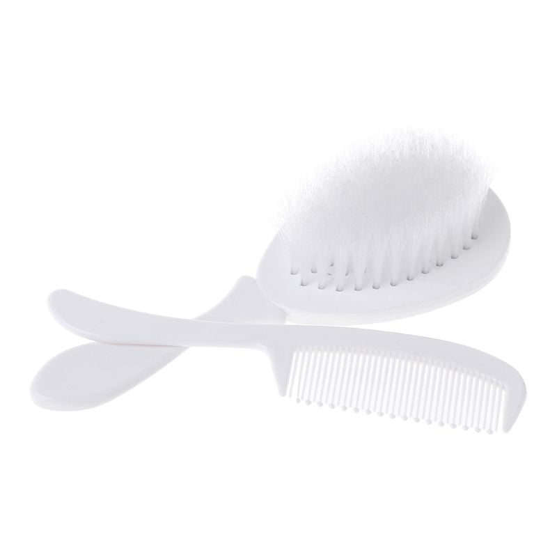 1 Set Baby Brush Comb Set Soft Rounded Tip Hair Style Newborn Toddler Kid W 