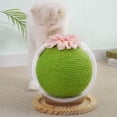 thumbnail image 1 of Pelota para rascar gatos, pelota de cuerda de Sisal, juguete de juego interactivo, pista estable con bola rodante, garra para moler, protección de Fernando Pelota para rascar gatos, 1 of 8