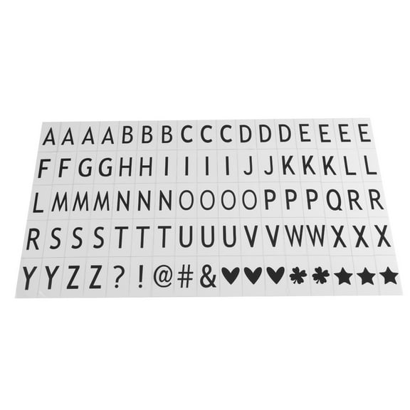 85pcs Black Letters Sign DIY For A4 LED Cinematic Light Box Home Party Wedding Decor