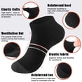 thumbnail image 3 of LWFBDTK Men's Athletic Ankle Socks, 6-Pairs, Breathable Socks for Running & Training, Size M (6.5-8.5), Black, 3 of 9