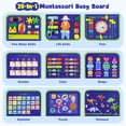 thumbnail image 2 of Libro sensorial Montessori de Busy Board Asten, de 3 a 5 años, 2 of 7