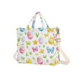 thumbnail image 7 of FORMRS Womens Corduroy Tote Bag Crossbody Shoulder Handbag with Pocket, Colorful Easter Eggs, 7 of 7