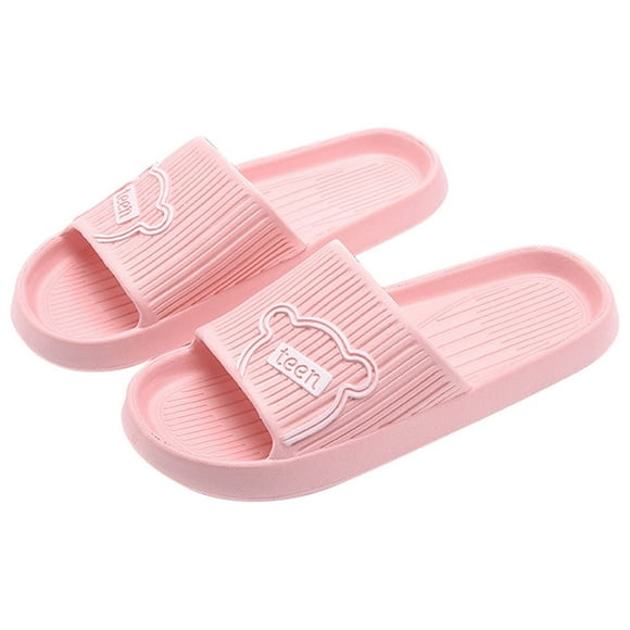 RKSTN Womens Slippers Mens Solid Color Hollow Side Tracing Thickening Super Soft Breathable Non-Slip Bedroom Home Slippers,Slippers for Women Indoor Outdoor