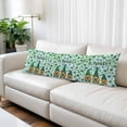 thumbnail image 2 of St. Patrick's Day Body Pillow Covers 20"x54", Gnomes Shamrock Clovers Blue Stripes Soft Brushed Microfiber Breathable Throw Pillow Covers, Decorative Pillowcase with Zipper for Couch Sofa Bedroom, 2 of 9