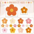 thumbnail image 2 of AnyDesign 16Pcs Boho Flower Reflective Car Magnets Retro Groovy Flower Magnetic Stickers Waterproof Garage Magnet Decal Removable for Spring Car Fridge Mailbox Cabinet (Not for Aluminum Alloy Vehicle), 2 of 7