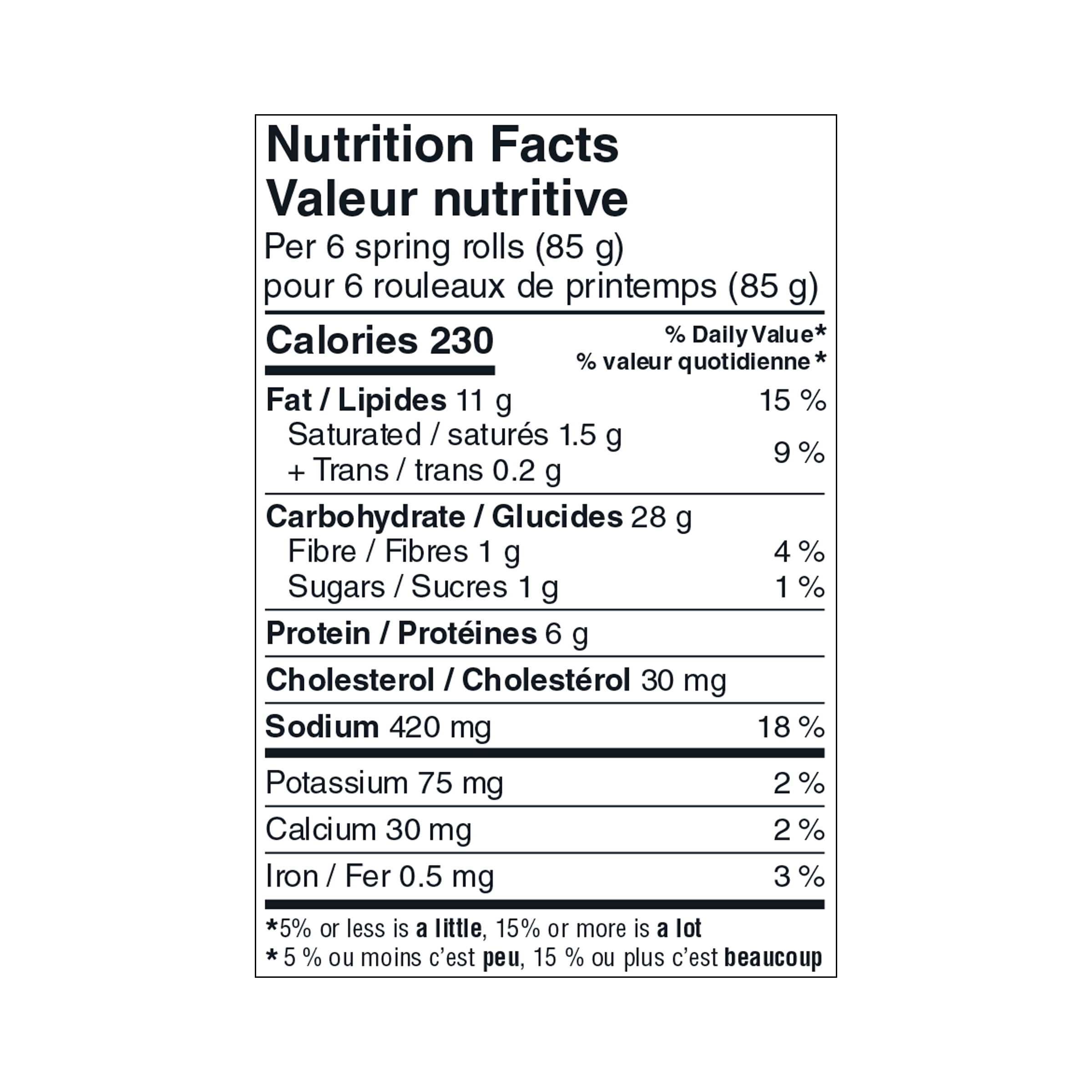 Our Finest Shrimp Spring Rolls with Basil Leaf, 450 g