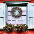 thumbnail image 4 of 13.77 Inch Christmas Wreath with Red Berries, Pinecones & Bow - Front Door & Indoor/Outdoor Decor for Xmas Season Party Home, 4 of 7
