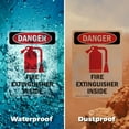 thumbnail image 6 of (2 Pack) Fire Extinguisher Inside OSHA Danger Sign 7 Inch X 10 Inch Indoor / Outdoor Rust-Free Aluminum Metal Signs for Workplace, Workshop, and Construction Site, Made in the USA, 6 of 8
