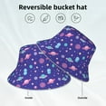 thumbnail image 5 of Daiia Space Pattern Bucket Hat - Trendy Cotton Sun Hat for Beach, Golf, Fishing - Fun Outdoor Vacation Boonie for Men and Women, 5 of 9
