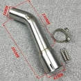 thumbnail image 2 of Motorcycle Exhaust System Link Pipe Without Exhaust Mid-Pipe Round Muffler For Yamaha FZ1 FZ1N FZ1000 2006-2015, 2 of 6