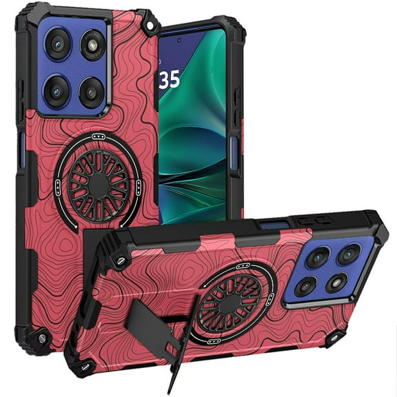 For Moto G Stylus 5G 2026/2025 CD Texture Design Magnetic Car Mount Friendly HQ Hybrid - A