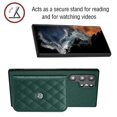 thumbnail image 4 of Allytech Galaxy S22 Ultra Wallet Case with Shoulder Strap, RFID Blocking Luxury PU Leather Shockproof Cards Slots Stand Anti-Scratch Magnetic Closure Phone Case for Samsung Galaxy S22 Ultra, Green, 4 of 9