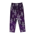 thumbnail image 4 of Bingfone Pajamas For Women,Snowflake Gradient Purple Pajama Pants With Pockets-X-Large, 4 of 9