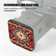 thumbnail image 3 of Hitch Cover Fits For 2-Inch Hitch,A Beautiful Pattern Of A Persian - Style Carpetrubber Trailer Hitch Cover Tube Plug Insert,Car Exterior Accessories, Receiver Tube Hitch Plug, 3 of 6