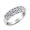 Platinum, variant on Houston Diamond District 1 to 3.5 Carat Round Diamond Ladies 5 Five Stone Wedding Anniversary Stackable Ring Band Premium Collection Platinum 1 Carat Size-5