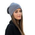 thumbnail image 2 of Dyfzdhu Men Women Autumn Winter Fashion Warm Pullover Hat Wool Knitted Gray, 2 of 6