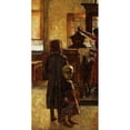 thumbnail image 2 of Lesser Ury 11x18 Black Ornate Wood Framed Double Matted Museum Art Print Titled - Flemish Tavern (1884), 2 of 5