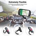 thumbnail image 3 of Soporte para teléfono de motocicleta a prueba de agua con rotación de 360° y soporte para teléfono inteligente para motocicleta y scooter con cubierta para lluvia, 3 of 5