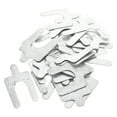 thumbnail image 1 of LOLIPPYY 50Pcs U Shaped Steel Shims for Automotive Maintenance and Adjustment Silver, 1 of 7