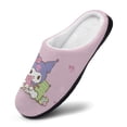 thumbnail image 3 of Womens Cozy Slippers Kuromi And My Melody Warm Soft Plush Slipper Slip-on House Shoes for Home Indoor Outdoor, 3 of 7