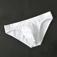 thumbnail image 2 of Posijego Bikini Underwear for Men Low Rise Solid Color Breathable Comfortable Soft Underwear for Men, 2 of 9
