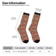 thumbnail image 2 of Honeii Chaussettes Adultes Imprimé Maisons Rouges, Chaussettes Crew, Chaussettes Mollet Décontractées, Chaussettes Quotidiennes pour Hommes & Femmes, Parfaites pour le Sport, Usage Décontracté et Quotidien, 2 of 6
