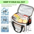 thumbnail image 3 of Tirrinia Insulated Cooler Bag-24 Cans Portable Collapsible Soft Sided Ice Chest, Leak-Proof, 3 of 7