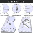 thumbnail image 3 of Juego de 13 piezas de guías para reglas de camisetas, herramienta para reglas de camisetas, reglas de impresión DIY para prensas térmicas - Centro de camisetas, 3 of 4