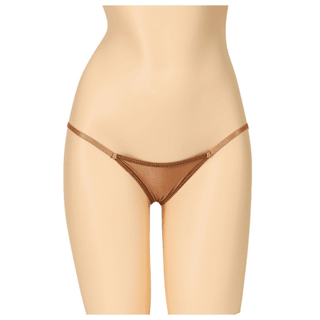 Fulorrnie Underwear for Women Seamless Thong No Show G String Panty Banded Waist Stretchable Panties  Coffee  L