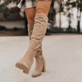 thumbnail image 2 of Women Suede Boots For Winter Over Knee Long Boots With Thick Heel Easy To Put On Fashionable40, 2 of 5