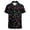 Black, variant on Mens Pique Shirts Short Sleeve Tropical Button Down Beach Mens Summer Tops,Black,4XL