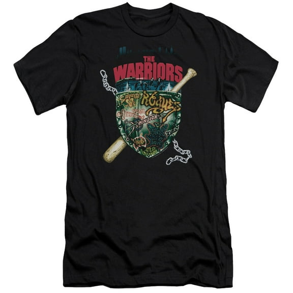 Warriors Shield Adult 30/1 T-Shirt Black