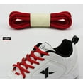 thumbnail image 2 of Santimon 2 Pairs Oval Cotton Shoelace for Canvas Sneakers Boots Athletic Shoes 51" Red, 2 of 4