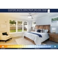 thumbnail image 4 of Harbor Breeze Mac II 52-in Brushed Nickel Color-changing Indoor Flush Mount Ceiling Fan with Light and Remote (3-Blade), 4 of 10