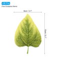 thumbnail image 2 of Uxcell 5.12x3.15" Artificial Silk Sunflowers Leaf, 80 Pcs Artificial Green Fake Leaves Crafts for DIY Wedding Bouquets, 2 of 6