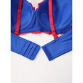 thumbnail image 4 of Women's Push Up Bra Underwire Lace Color Contrast Cute Comfortable Sweet Padded Bra, 4 of 4