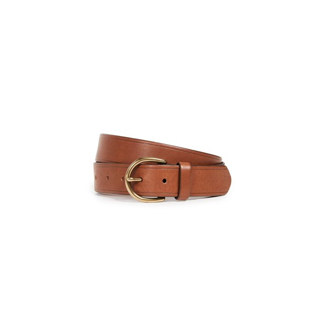 Cinturón de Cuero Mediano para Mujer Madewell, Marrón Pecan, 3.25 cm