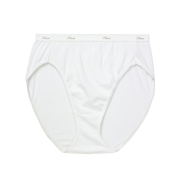Hanes 6-Pack Cotton Panty - Hi-Cut - White – Johnson's Fashion and Footwear