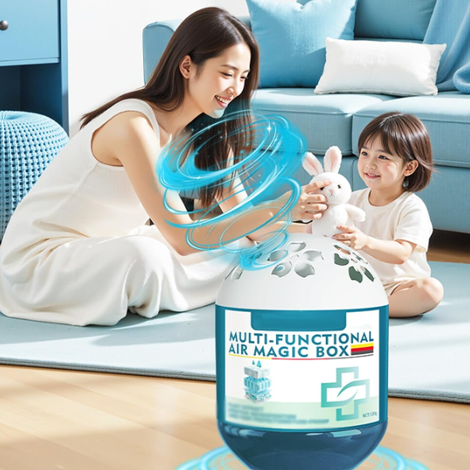 Indoor Air Purification Dust Removal Magic Box, Multi Functional Air Magic Box, Dust Removal Magic Box, Dust Removal & Fresh Air for Any Room, For Car, Bedroom, Office