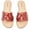 2307-7012Brown, variant on Ataiwee Women's Flat Slide Sandals - Comfortable Cute Summer Flops.