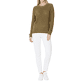 thumbnail image 5 of Yemak Women's Round Neck Long Sleeve Popcorn Knit Sweater Top MK8114-SAG-S-BD, 5 of 5