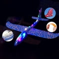 thumbnail image 4 of Avión de espuma EPP, juguete de espuma luminosa, helicóptero planeador para niños pequeños Azul, 4 of 9