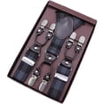 thumbnail image 2 of FNNMNNR Bretelles Élastiques pour Hommes - Bretelles Réglables avec 6 Clips de Protection en Métal Sangle Durable Choix Idéal pour Lui Affaires Formelles Ou Décontractées, 2 of 7