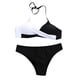 thumbnail image 2 of Gibobby Conjunto de Bikini Sujetador para mujer Ropa de playa Traje de baño Acolchado Traje de baño Traje de baño Push-up Bikini Trajes de baño Tankinis (Negro,CH), 2 of 5