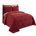 thumbnail image 3 of Better Trends BSRTWBU 81 x 110 in. Rio Chenille Bedspread, Burgundy - Twin, 3 of 3