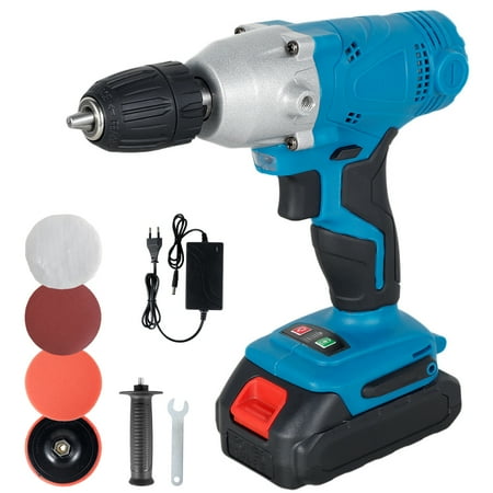 

Cordless Electric Polishing Machine Drill Driver Kit 125mm Polishing Pads 2800rpm/min Car Polisher Drill Kit with Polishing Disc Portable Polisher for Car Boat Waxing Polishing
