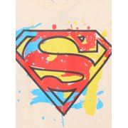 Superman Boys Cotton Graphic Tee with Short Sleeves, 2-Pack, Sizes XS-2XL
