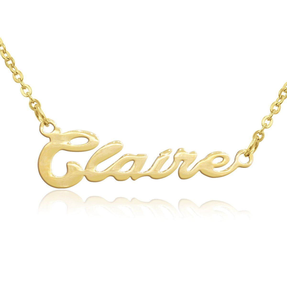 SuperJeweler Claire Nameplate Necklace 