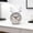 White, variant on Small Alarm Clock Bedroom Desk Alarm Clock Silent Non Digital Distraction Time Display Gentle Wake Up Compact Table Clock, for Bedroom Study Office Daily Routine Use